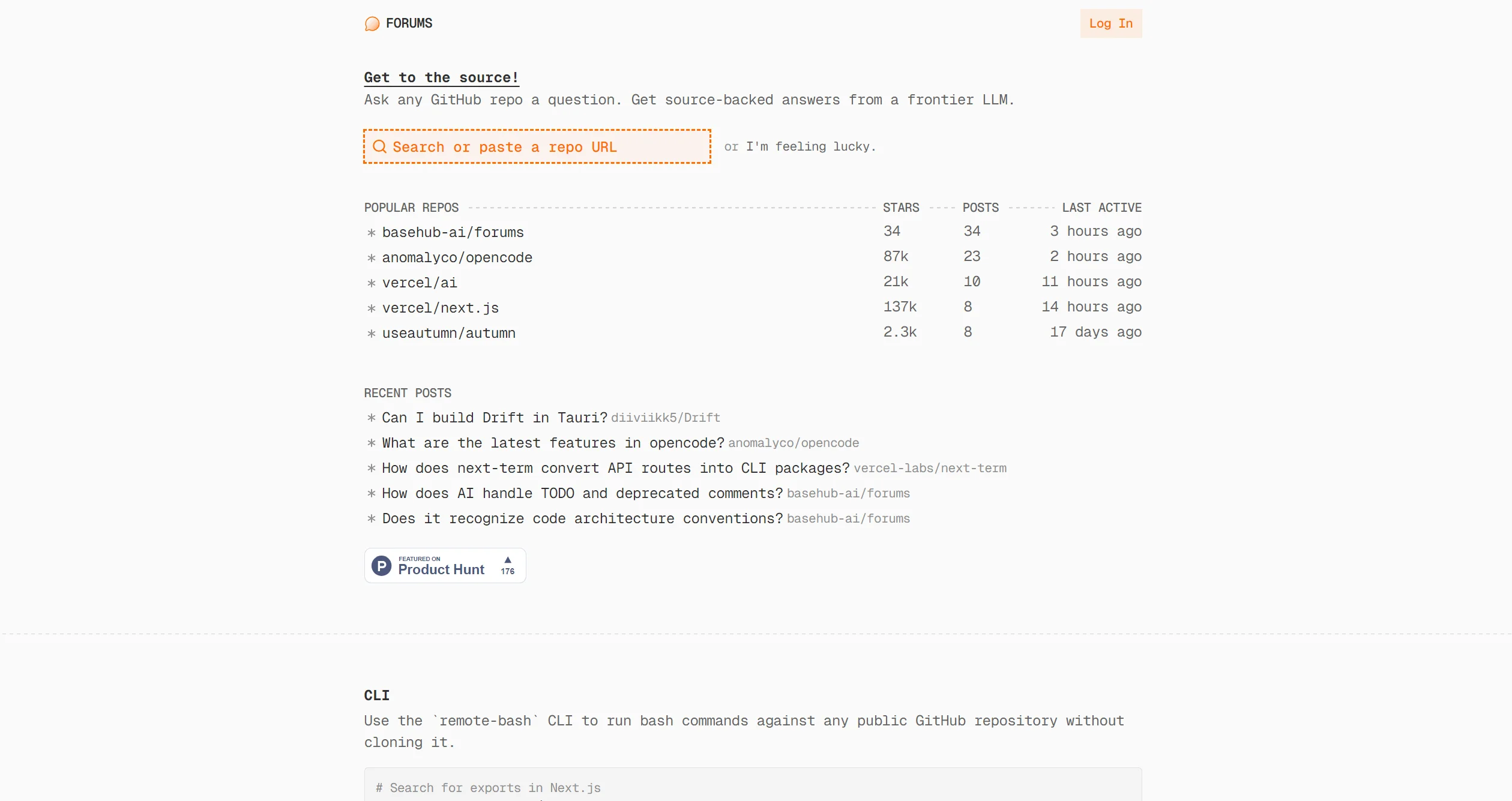 Forums：一款精准定位于提升开发者效率的AI工具-AIProductHub产品导航社区